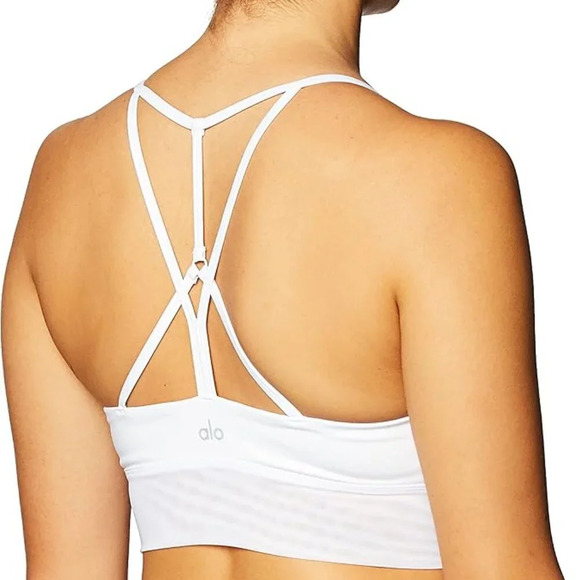 ALO Yoga Lavish Bra White Size L NWOT - Picture 8 of 8
